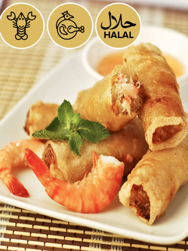 Nems aux crevette et poulet halal
